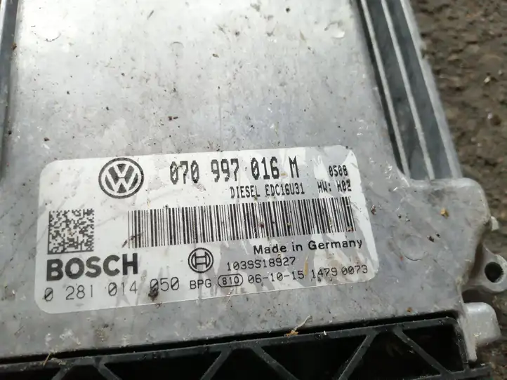 Volkswagen Multivan T5 (2003 - 2015) 070997016M Блок управления двигателем (ЭБУ) — фото 2