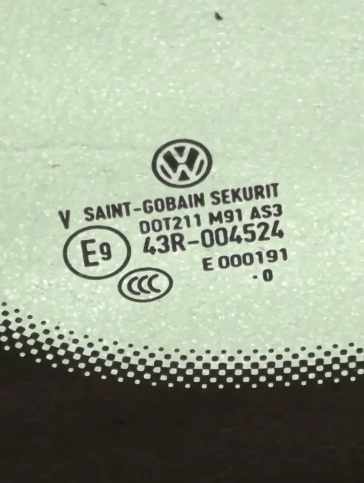 Volkswagen Transporter - Caravelle T5 (2009 - 2015) DOT211M91AS3 Заднее боковое стекло — фото 5
