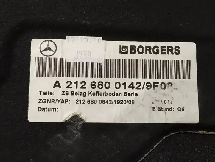 Mercedes-Benz E W212 (2009 - 2016) DALISID3035 Задний коврик салона — фото 5