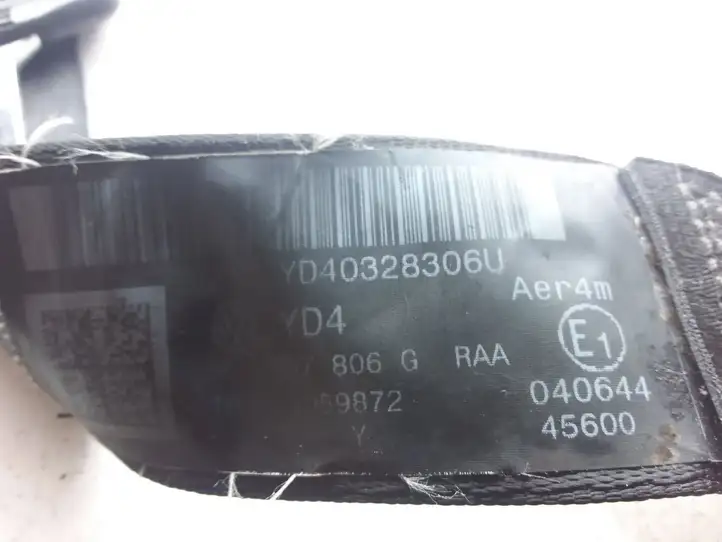 Volkswagen PASSAT B6 (2005 - 2010) 3C9857806G Задний ремень безопасности — фото 3