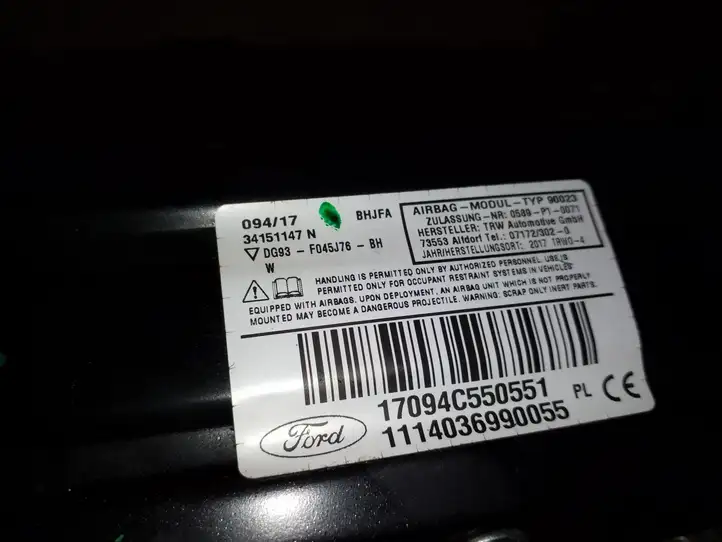 Ford Mondeo MK V (2014 - ) DG93F045J76BH Коленная подушка безопасности — фото 2