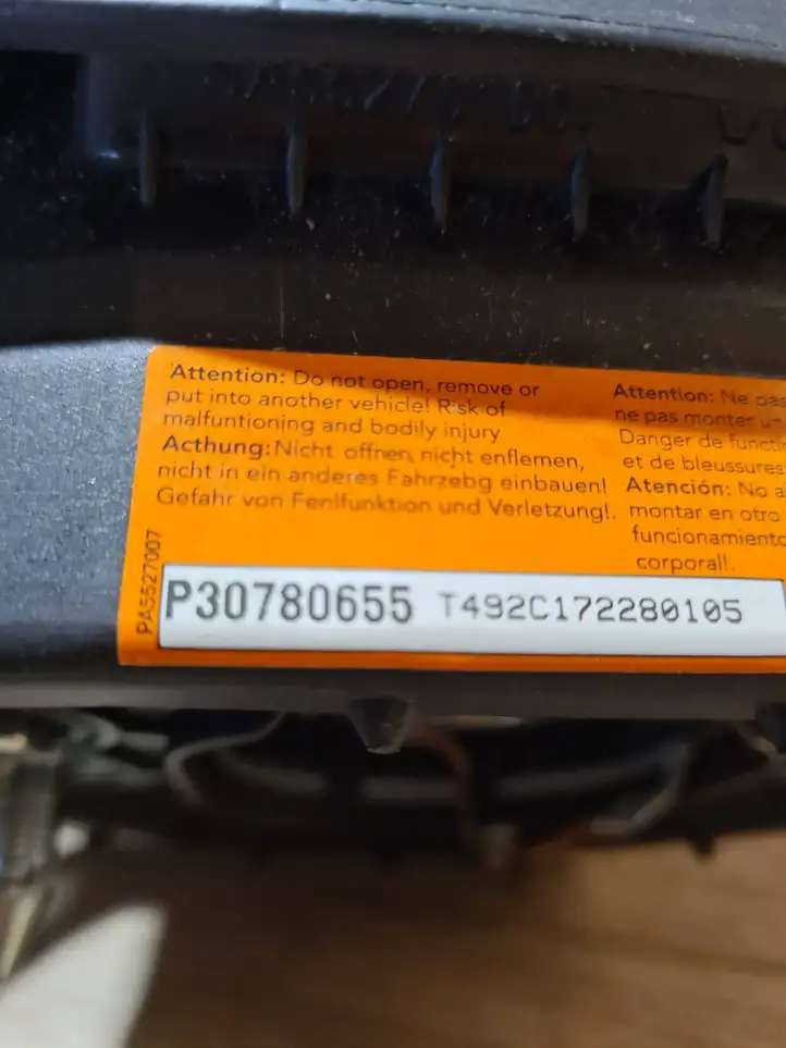 Volvo S80 (2006 - 2009) P30780655 Подушка безопасности руля — фото 3