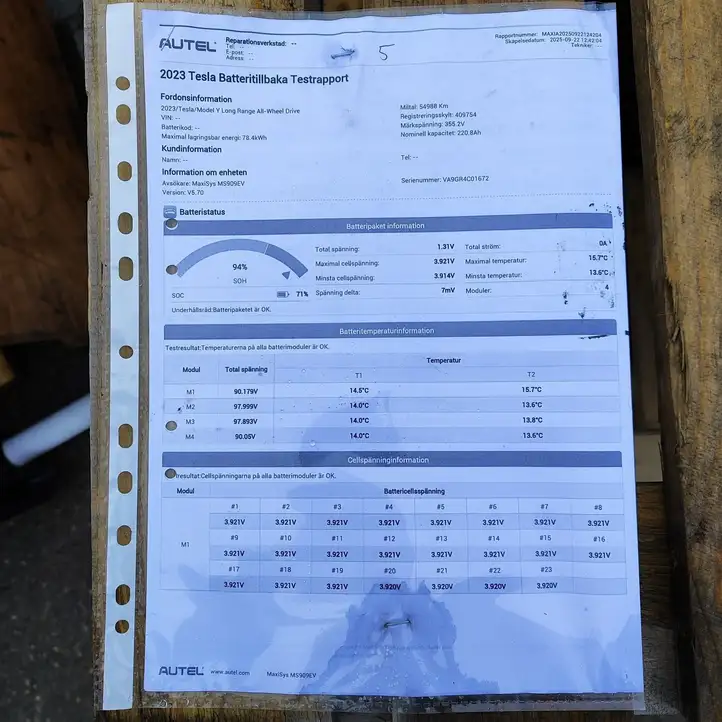 Tesla Model Y (2019 - 2024) 170001299B Аккумулятор гибридного / электрического автомобиля — фото 7