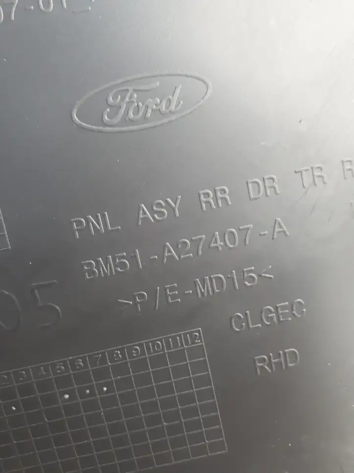 Ford Focus (2011 - 2015) BM51A27407A Обшивка задней двери — фото 2