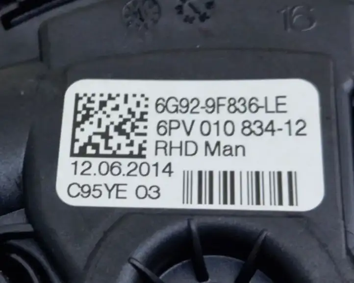 Ford S-MAX (2010 - 2015) 6G929F836LE Педаль акселератора — фото 6