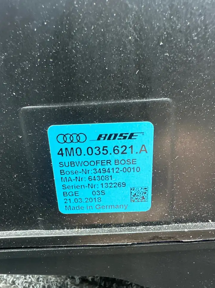 Audi Q7 4M (2015 - ) 4M0035621A Сабвуфер — фото 4