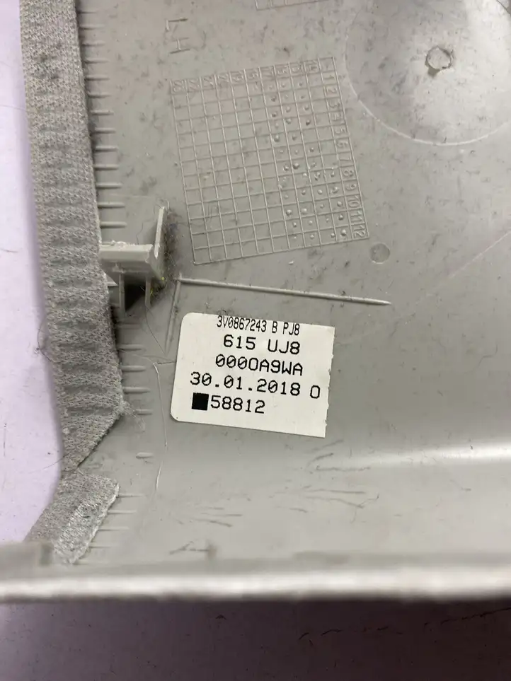 Skoda Superb B8 (3V) (2015 - 2023) 3V0868311 Верхняя обшивка стойки B — фото 3