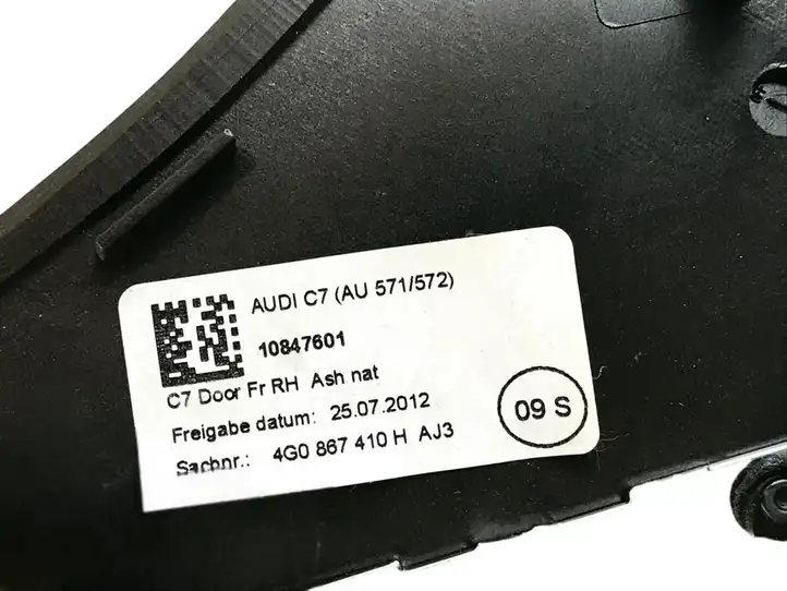 Audi A6 C7 (2011 - 2014) 4G0867410 Прочая отделка передней двери — фото 4