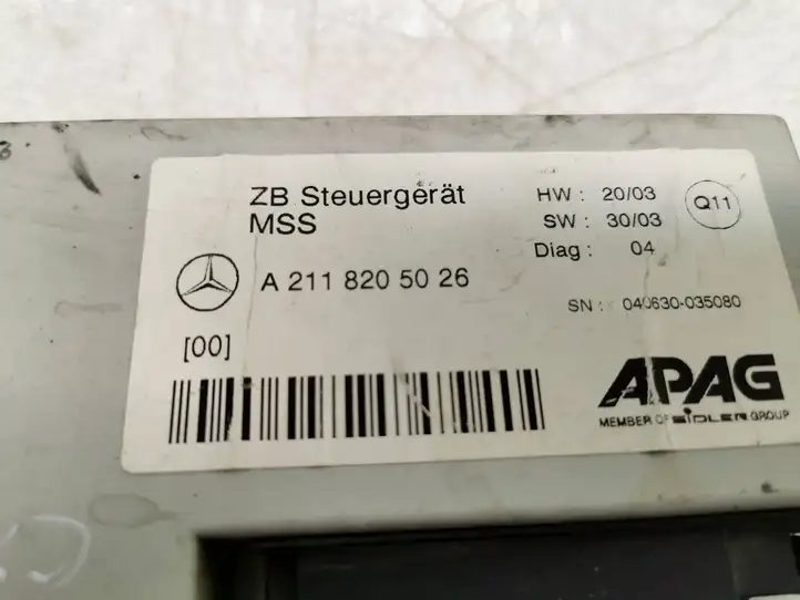 Mercedes-Benz E W211 (2002 - 2009) A2118205026 Прочие блоки управления — фото 2
