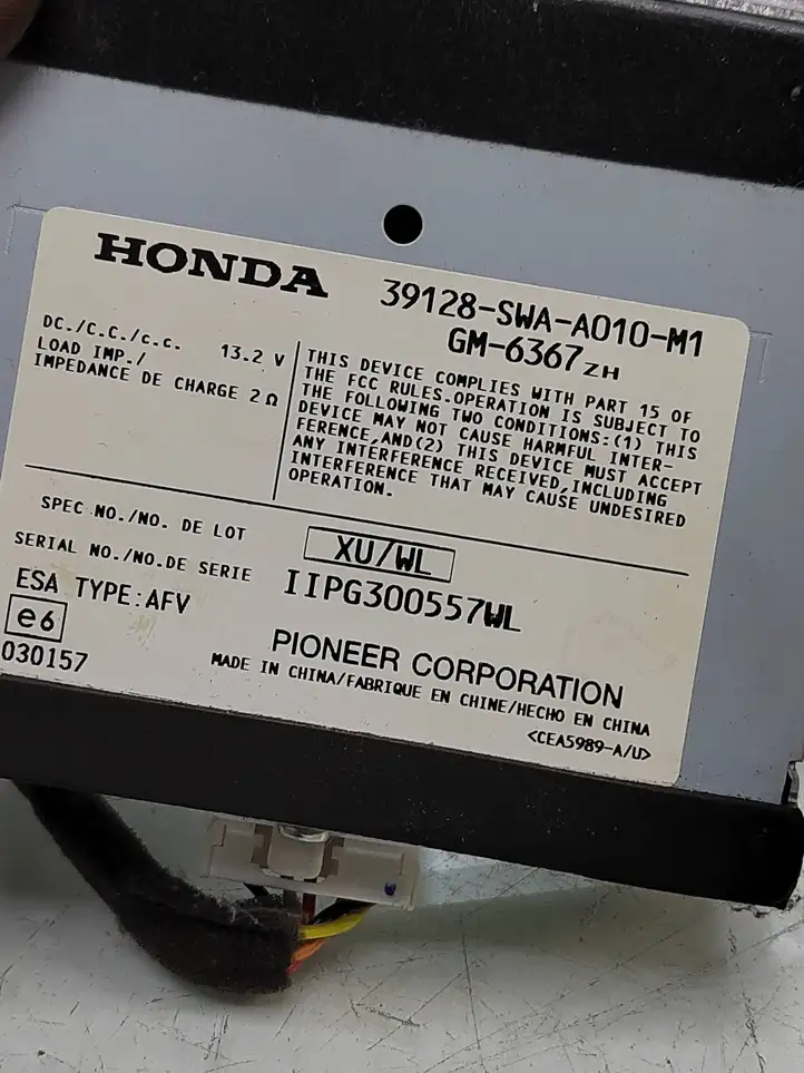 Honda CR-V (2009 - 2012) 39128SWAA010M1 Усилитель звука — фото 6