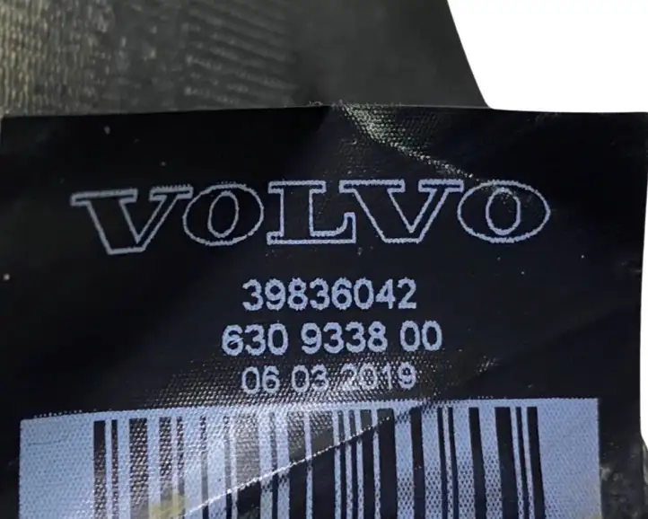 Volvo S90, V90 (2016 - 2020) 39836042 Задний ремень безопасности — фото 2