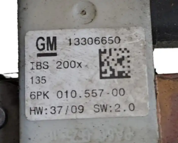Opel Mokka (2012 - 2016) 13306650 Минусовой провод аккумулятора — фото 6