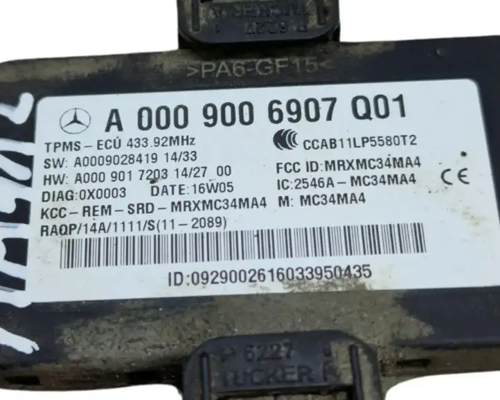 Mercedes-Benz C W205 (2014 - 2021) A0009006907 Блок управления TPMS — фото 5