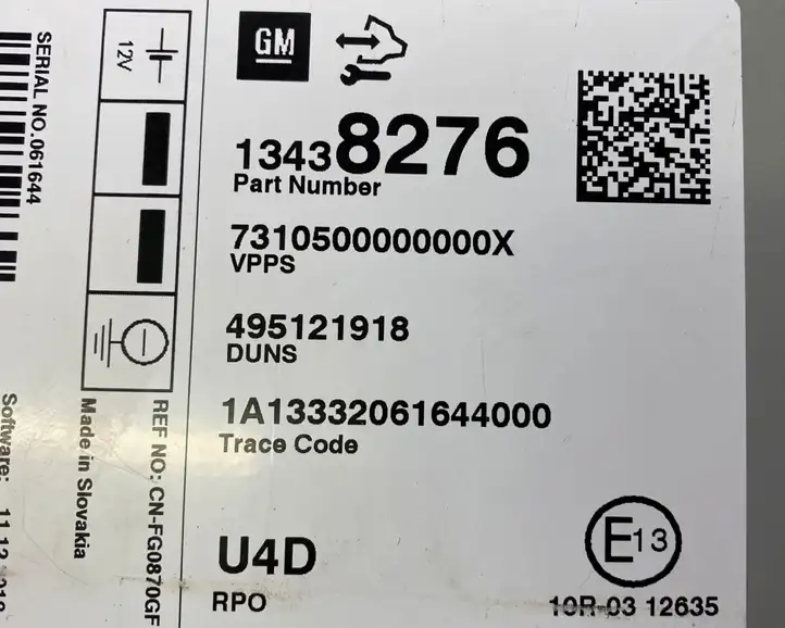 Opel Mokka (2012 - 2016) 13438276 Прочие блоки управления — фото 3