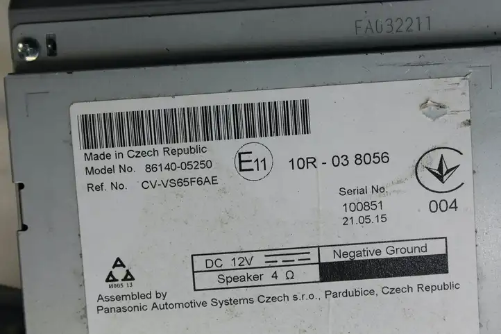 Toyota Avensis T270 (2009 - 2012) 8614005250 Магнитола / мультимедийная система — фото 6