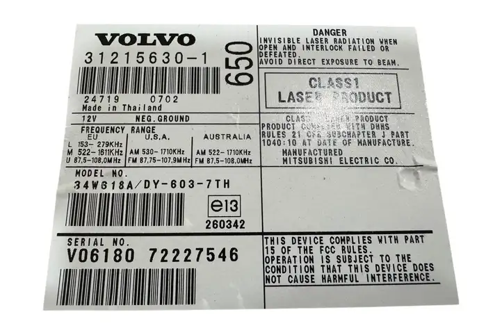 Volvo V70 (2004 - 2007) 312156301 Магнитола / мультимедийная система — фото 7