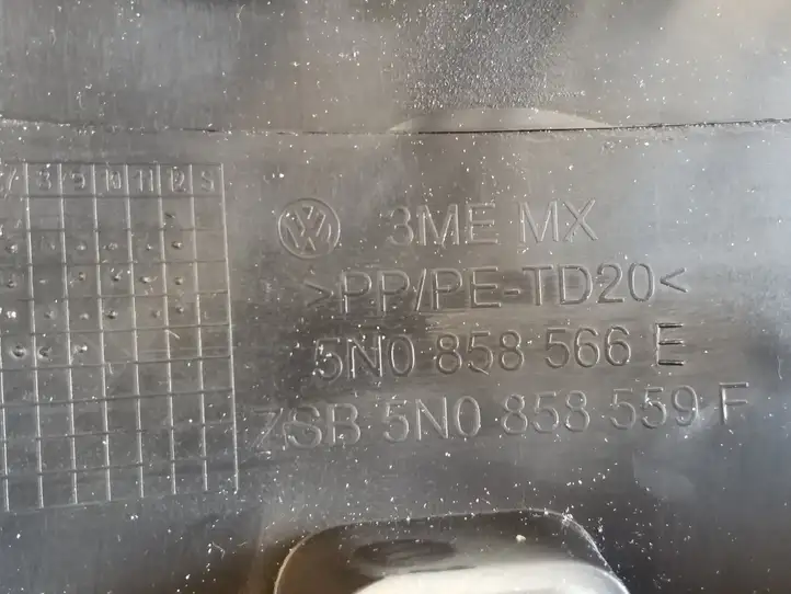 Volkswagen Golf VI (2009 - 2013) 5N0858565A Обшивка рулевой колонки — фото 3