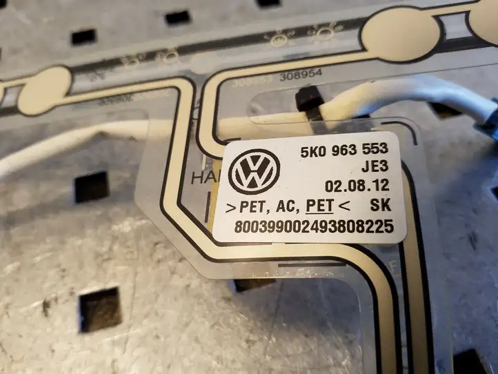 Volkswagen Golf VI (2009 - 2013) 5K0963553 Датчик занятости сиденья — фото 2