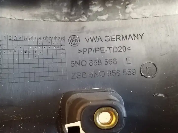 Volkswagen Tiguan (2007 - 2011) 5N0858566E Обшивка рулевой колонки — фото 2