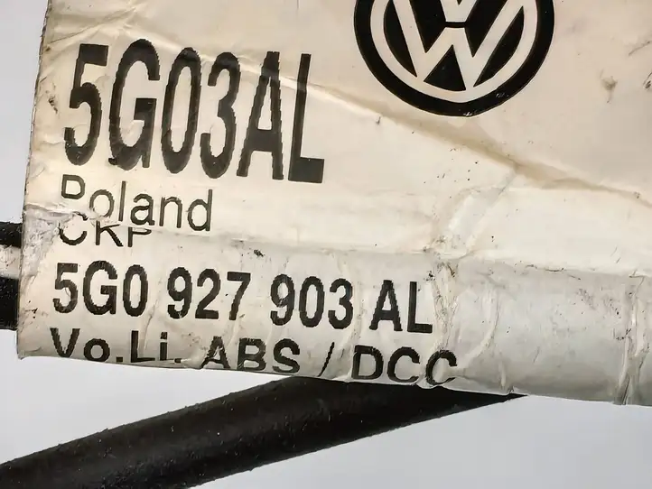 Volkswagen Golf VII (2013 - 2019) 5G0927903AL Проводка переднего датчика ABS — фото 4