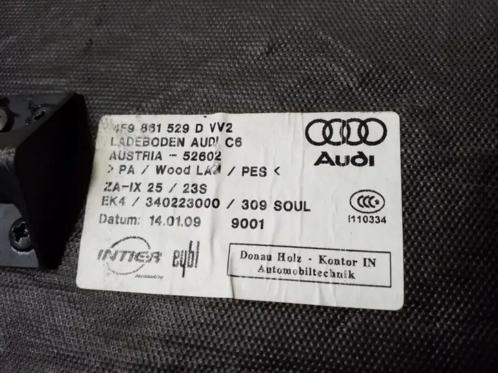 Audi A6 S6 C6 4F (2008 - 2011) 4F9861529D Коврик багажника — фото 3