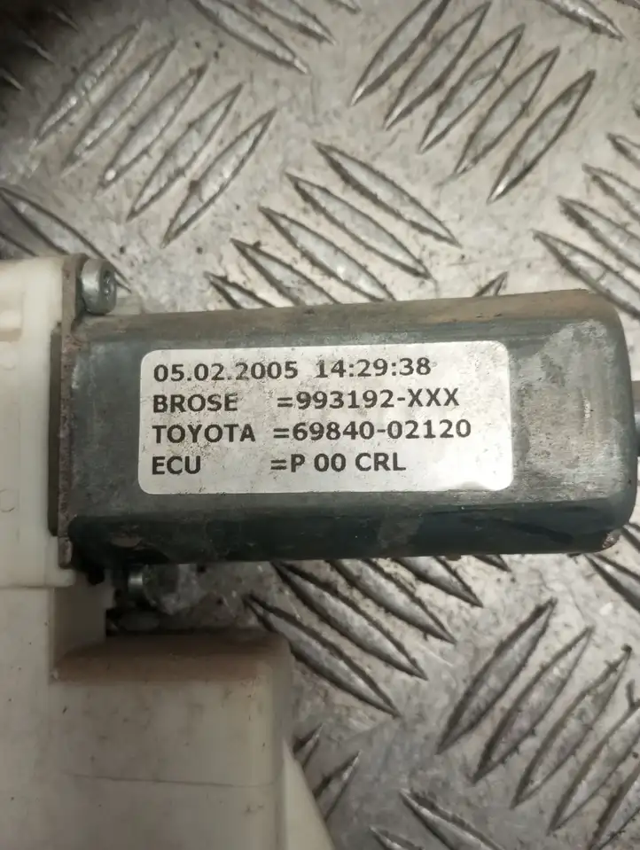 Toyota Corolla E120 E130 (2004 - 2007) 6984002120 Стеклоподъемник передней двери (комплект) — фото 4