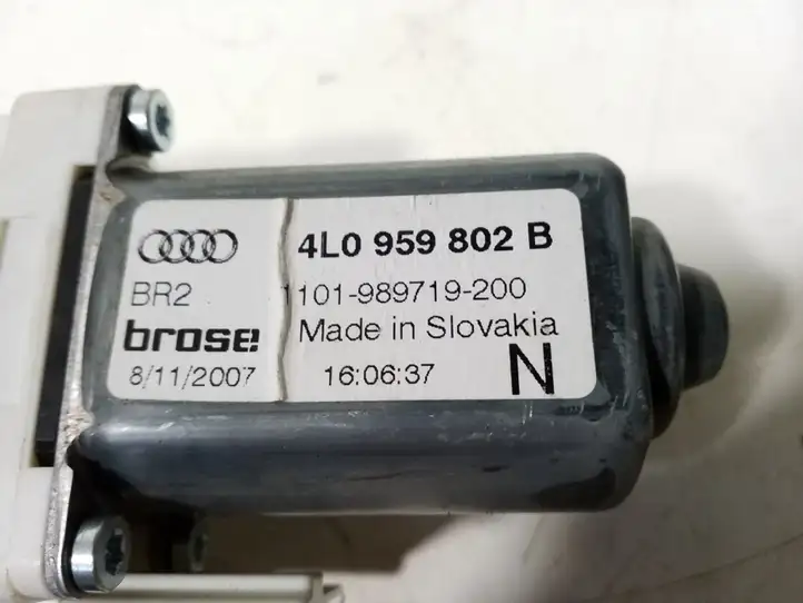 Audi Q7 4L (2005 - 2009) 4L0837462A Электростеклоподъемник передний (комплект) — фото 3