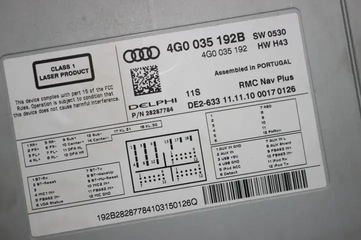 Audi A7 S7 4G (2010 - 2014) 4G0035192B Магнитола / мультимедийная система — фото 4