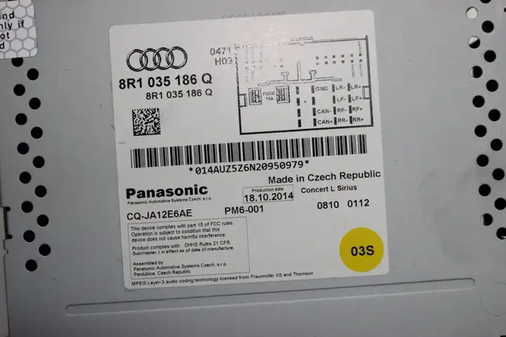 Audi A4 S4 B8 8K (2011 - 2015) 8R1035186Q Магнитола / мультимедийная система — фото 5
