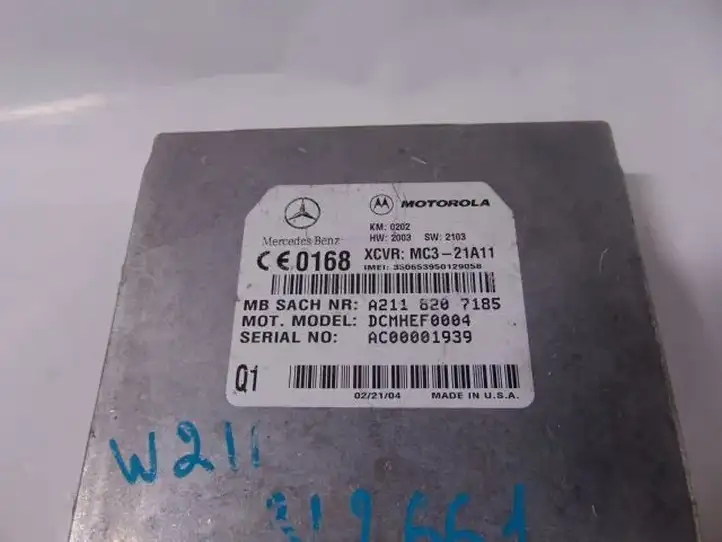 Mercedes-Benz E W211 (2002 - 2009) A2118207185 Блок GSM — фото 3