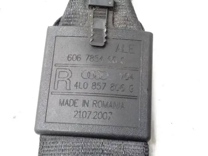 Audi Q7 4L (2005 - 2009) 4L0857806G Задний ремень безопасности — фото 5