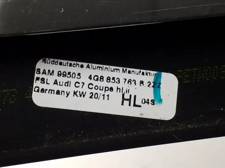 Audi A7 S7 4G (2010 - 2014) 4G8853763B Молдинги задней двери — фото 2