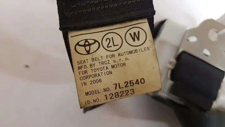 Toyota Corolla Verso AR10 (2004 - 2009) 7L2540 Задний ремень безопасности — фото 2