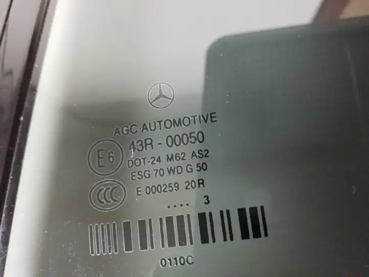 Mercedes-Benz E C207 W207 (2009 - 2017) A2076700110 Заднее боковое стекло — фото 1