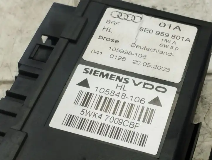 Audi A4 S4 B6 8E 8H (2000 - 2006) 8E0959801A Стеклоподъемник задней двери — фото 2