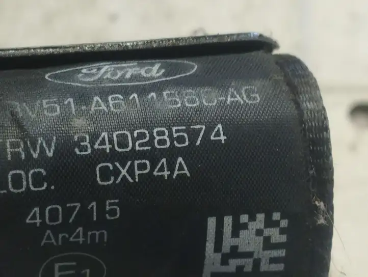 Ford Fiesta (2009 - 2012) 8V51A611B66AG Задний ремень безопасности — фото 2