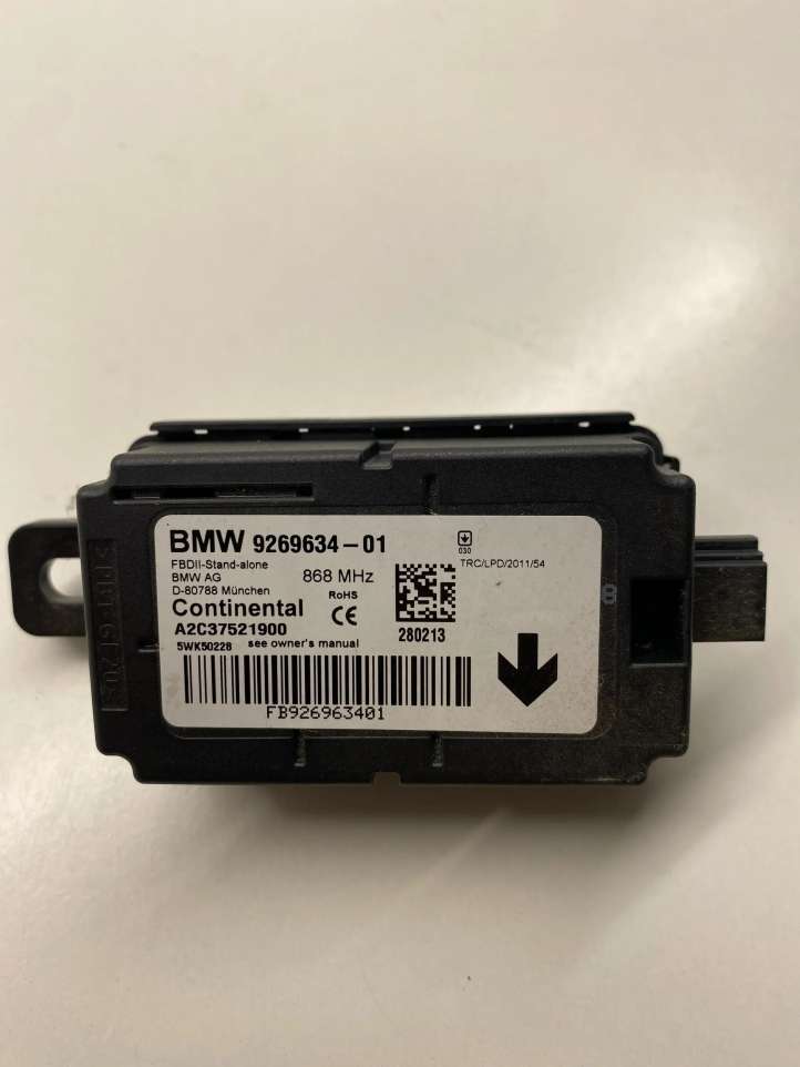 9269634 BMW 3 F30 F35 F31 Signalizacijos valdymo blokas