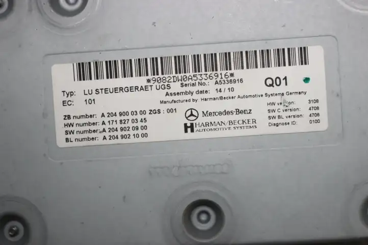 Mercedes-Benz E C207 W207 (2009 - 2017) A2049000300 Контроллер мультимедийной системы — фото 2