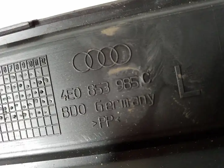 Audi A8 S8 D3 4E (2005 - 2007) 4E0853985C Внутренняя отделка переднего порога — фото 4