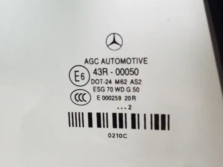 Mercedes-Benz E C207 W207 (2009 - 2017) A2076700210 Заднее боковое стекло — фото 2
