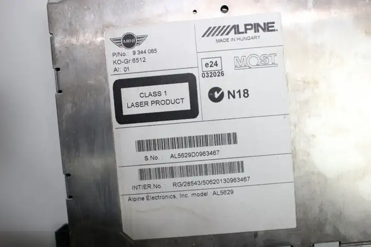 Mini Cooper Countryman R60 (2010 - 2016) 9344085 Магнитола / мультимедийная система — фото 2