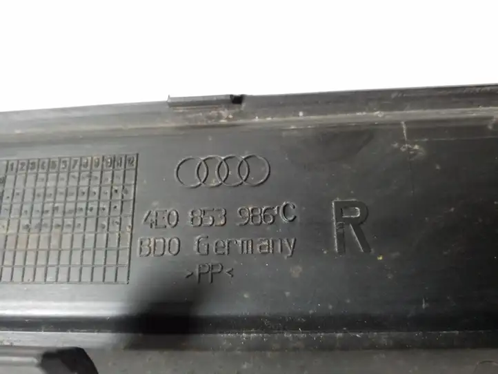Audi A8 S8 D3 4E (2005 - 2007) 4E0853986C Внутренняя отделка переднего порога — фото 2