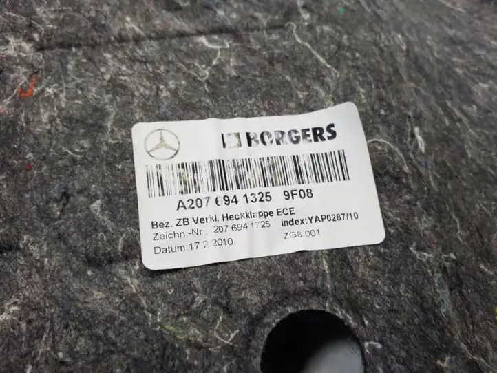 Mercedes-Benz E C207 W207 (2009 - 2017) A2076941325 Обшивка багажника — фото 3