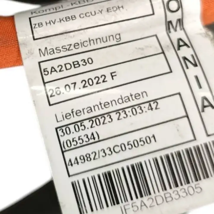 BMW i4 (2021 - ) 64125A81B30 Прочая электропроводка — фото 3