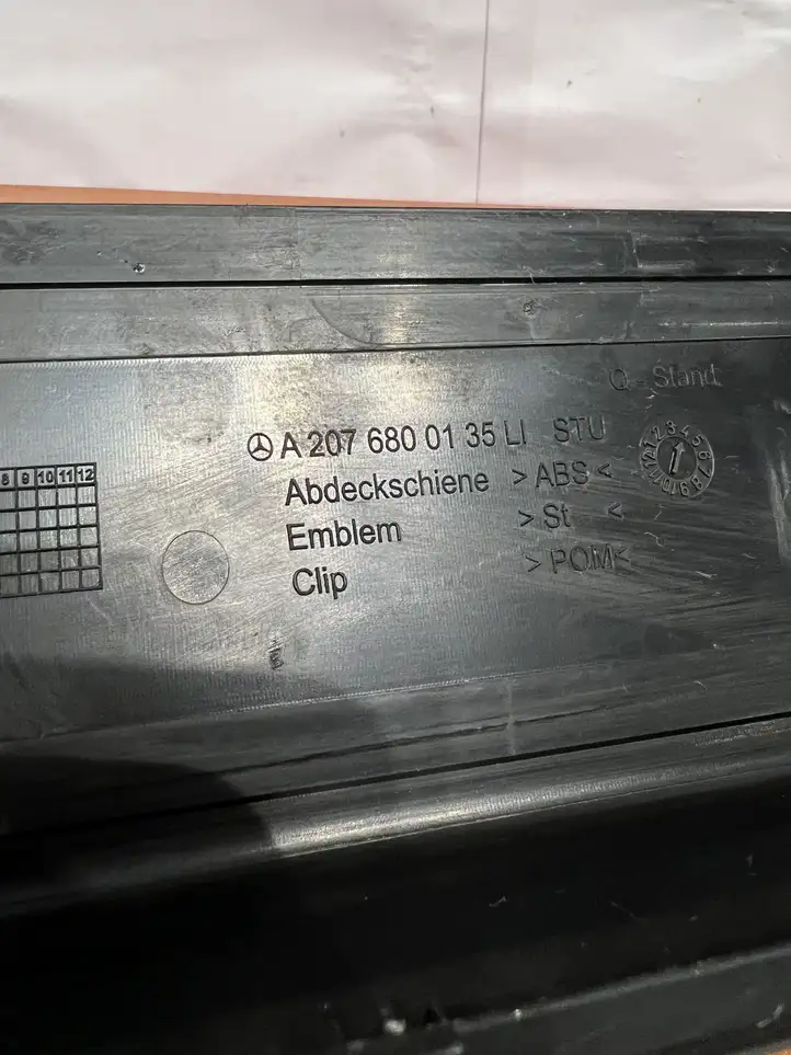 Mercedes-Benz E A207 (2010 - 2017) A2076800135 Наружная отделка заднего порога — фото 2