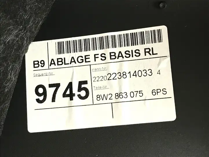 Audi A4 S4 B9 8W (2019 - ) 8W2863075 Нижняя отделка панели приборов — фото 4