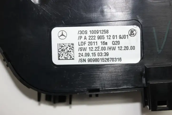 Mercedes-Benz S W222 (2013 - ) A2229051201 Включатель обогрева — фото 3