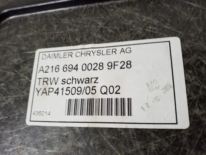 Mercedes-Benz CL C216 (2007 - 2014) A2166940028 Обшивка стойки у окна — фото 2