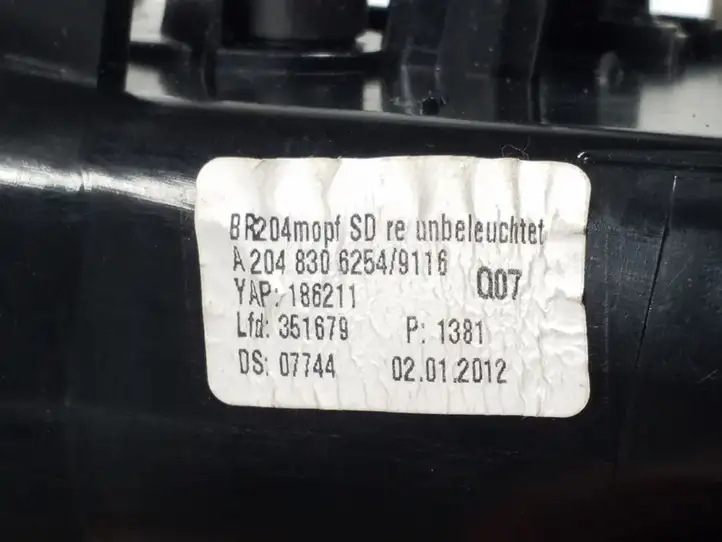 Mercedes-Benz C W204 (2007 - 2014) A2048306254 Боковой воздушный дефлектор — фото 3