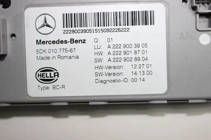 Mercedes-Benz S W222 (2013 - ) A2229003905 Блок SAM — фото 2